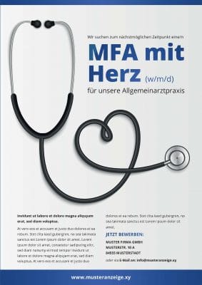 Kreative Stellenanzeige