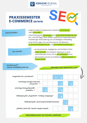 Kreative Stellenanzeige Kreuzworträtsel