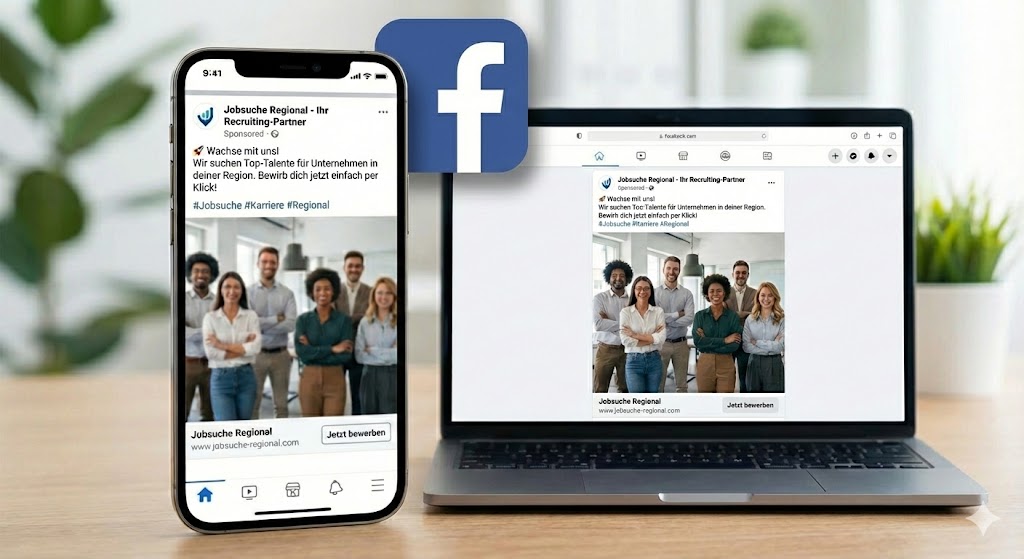 Facebook Recruiting Beispiel - Stellenanzeige auf Facebook